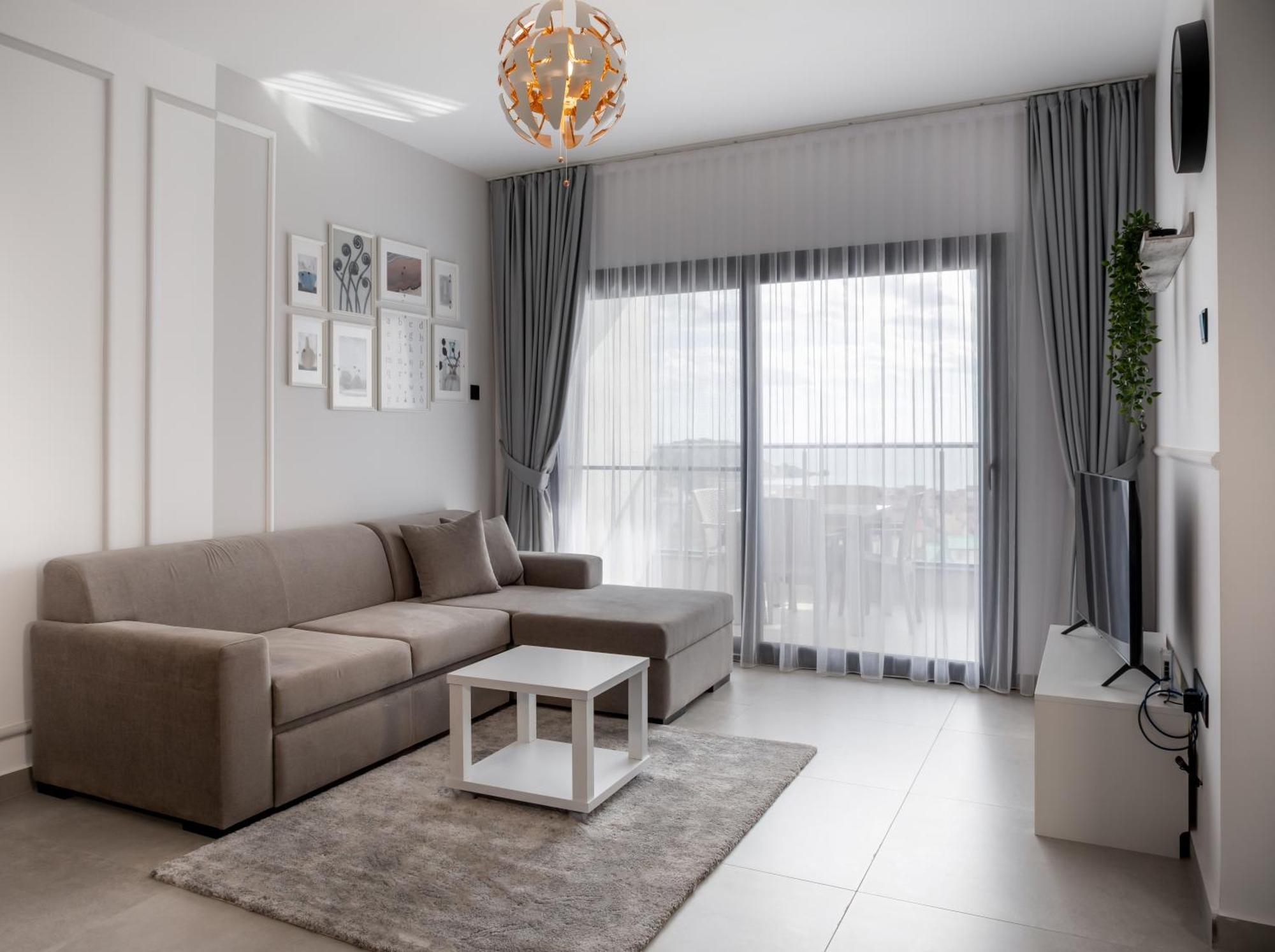 Caesar Blue Seaside Luxury Apartments Gastria Bagian luar foto