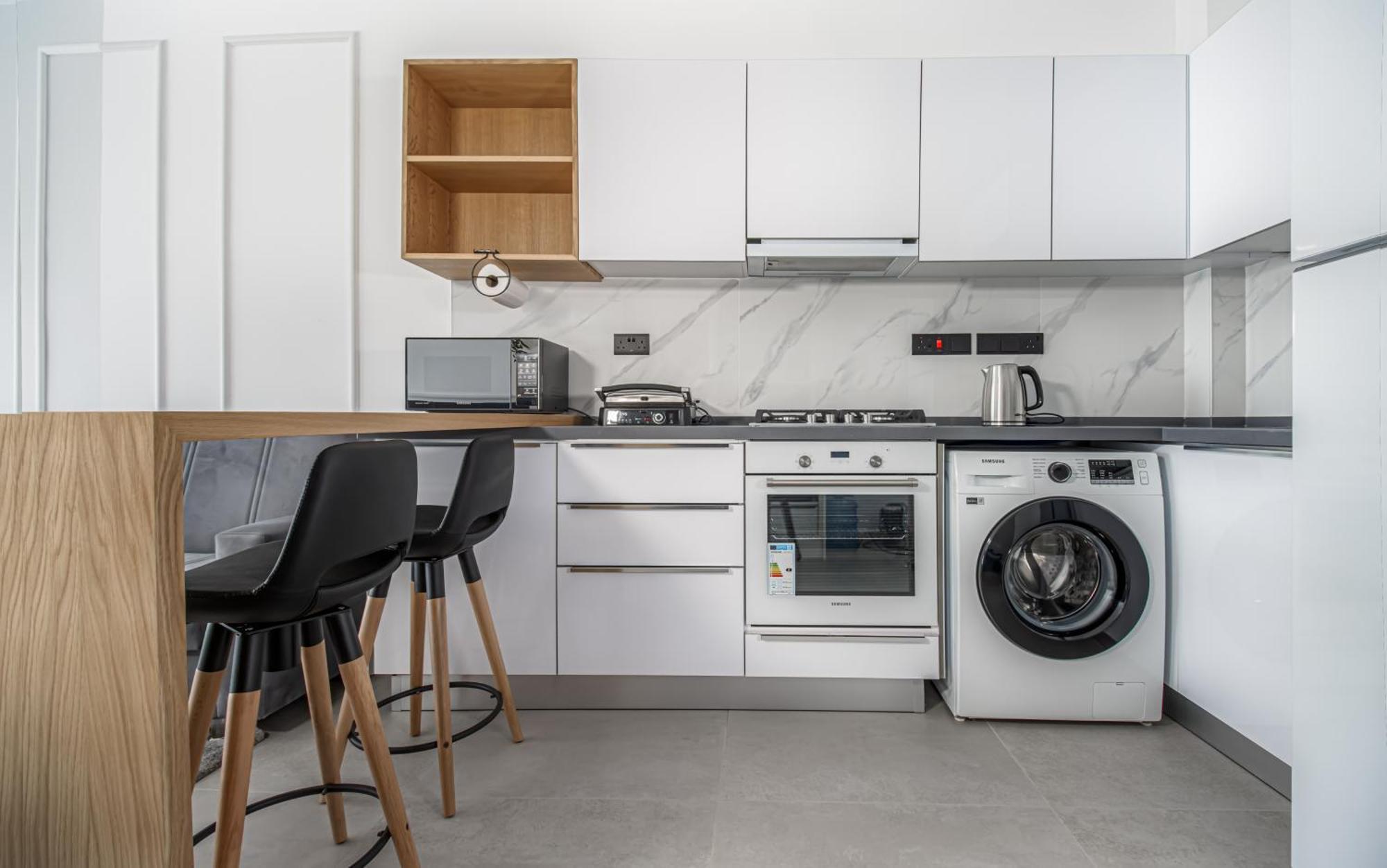 Caesar Blue Seaside Luxury Apartments Gastria Bagian luar foto