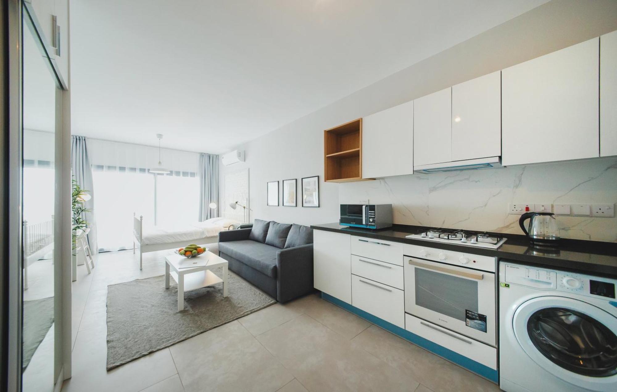Caesar Blue Seaside Luxury Apartments Gastria Bagian luar foto