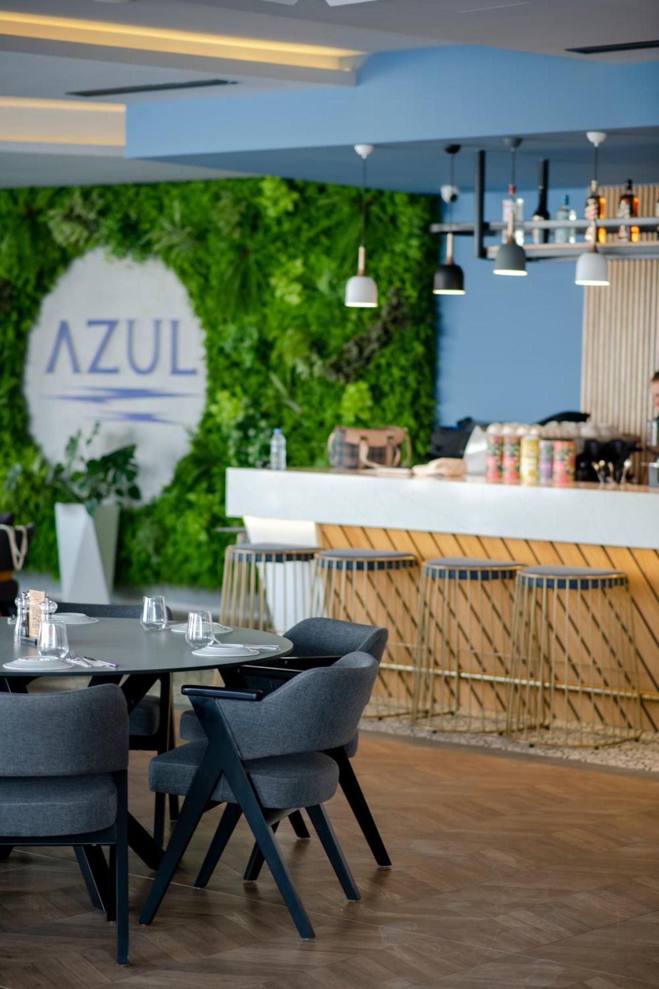 Caesar Blue Seaside Luxury Apartments Gastria Bagian luar foto